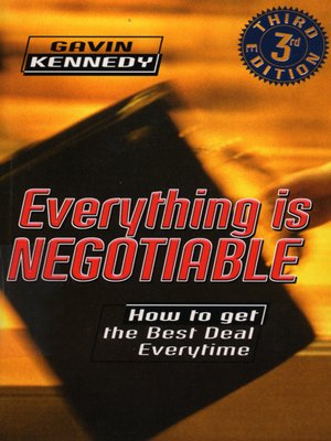 cover image of Everything Is Negotiable